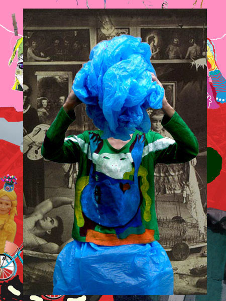 mask tshirt in green